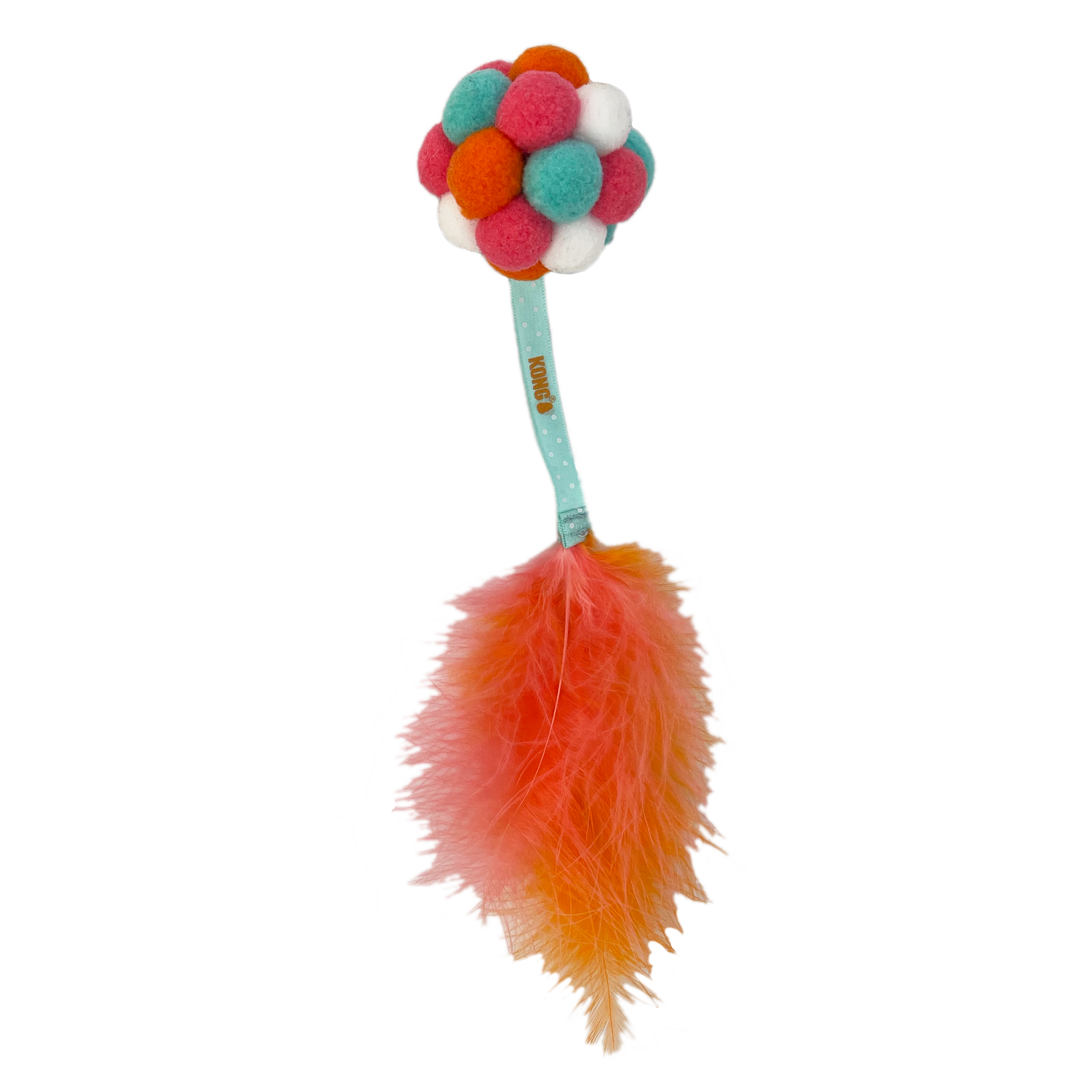 KONG Cat Toys Active Bubble Ball Teaser Assorted shown on its own