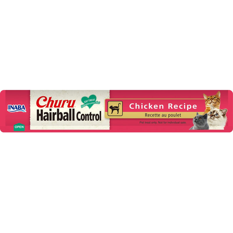 Inaba Cat Treat Churu Puree Hairball Control Chicken