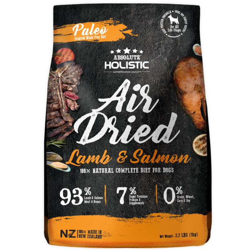 Absolute Holistic Air Dried Dog Food Lamb and Salmon