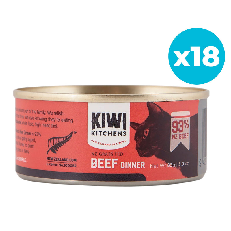 Kiwi Kitchens Canned Cat Food Beef Dinner