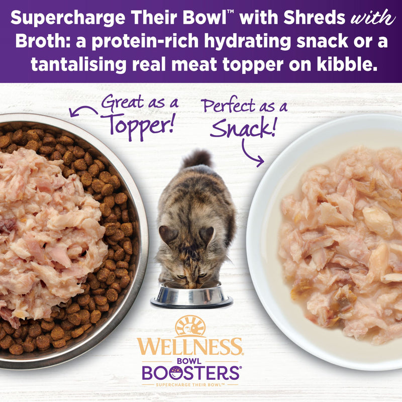 Wellness Core Wet Cat Food Topper Simply Shreds Flaked Wild Salmon & Tuna