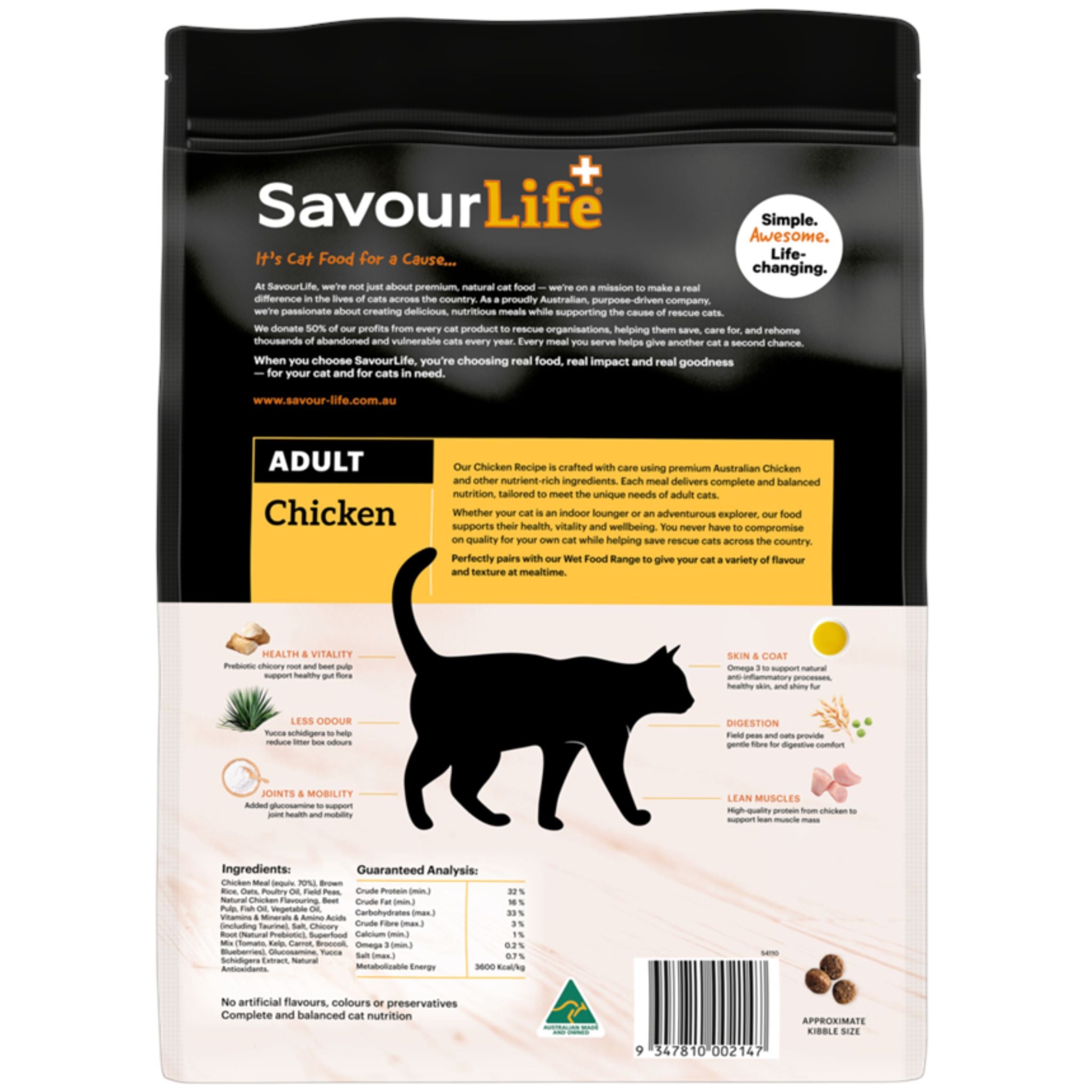 SavourLife Adult Chicken Dry Cat Food