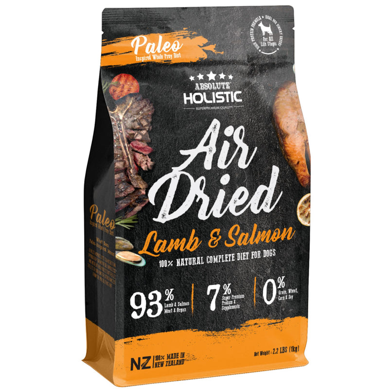 Absolute Holistic Air Dried Dog Food Lamb and Salmon
