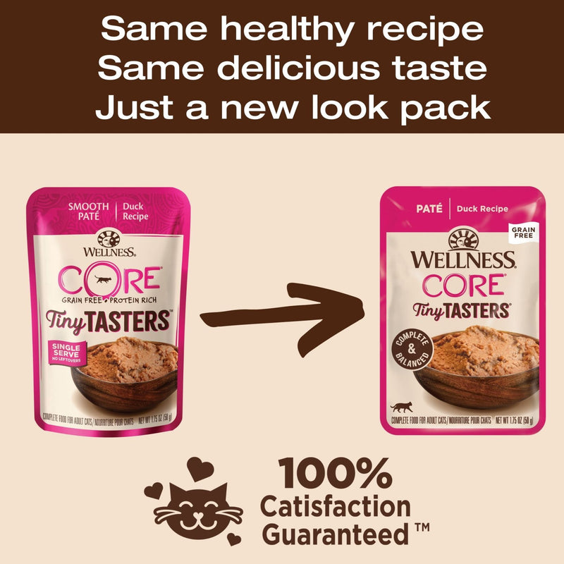 Wellness Core Wet Cat Food Tiny Tasters Duck Pate