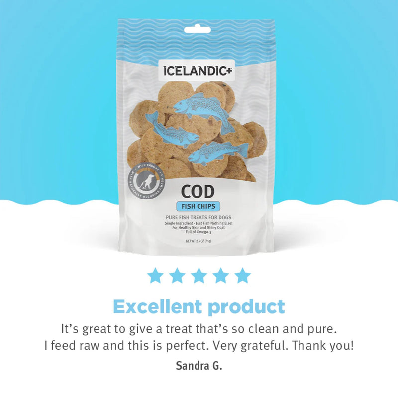 Icelandic+ Dog Treats Cod Mini Fish Chips