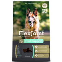 Vetafarm Lovebites FlexJoint joint support chews for dogs, 60 chew pack front