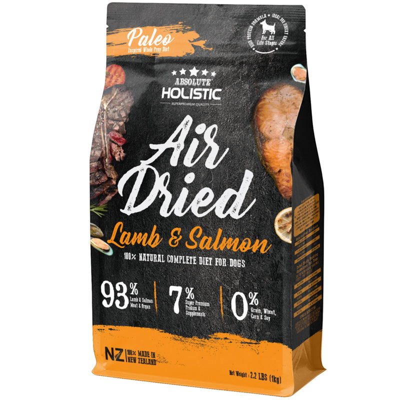 Absolute Holistic Air Dried Dog Food Lamb and Salmon