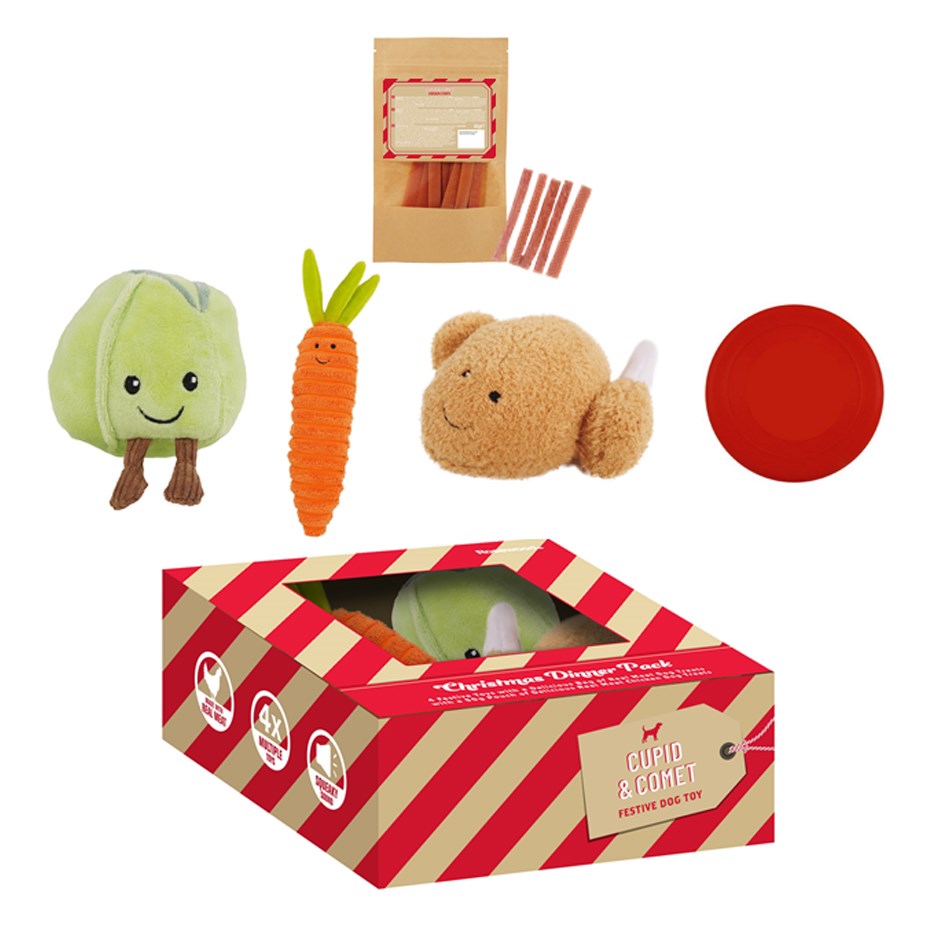 Rosewood Dog Toys Christmas Dinner Pack