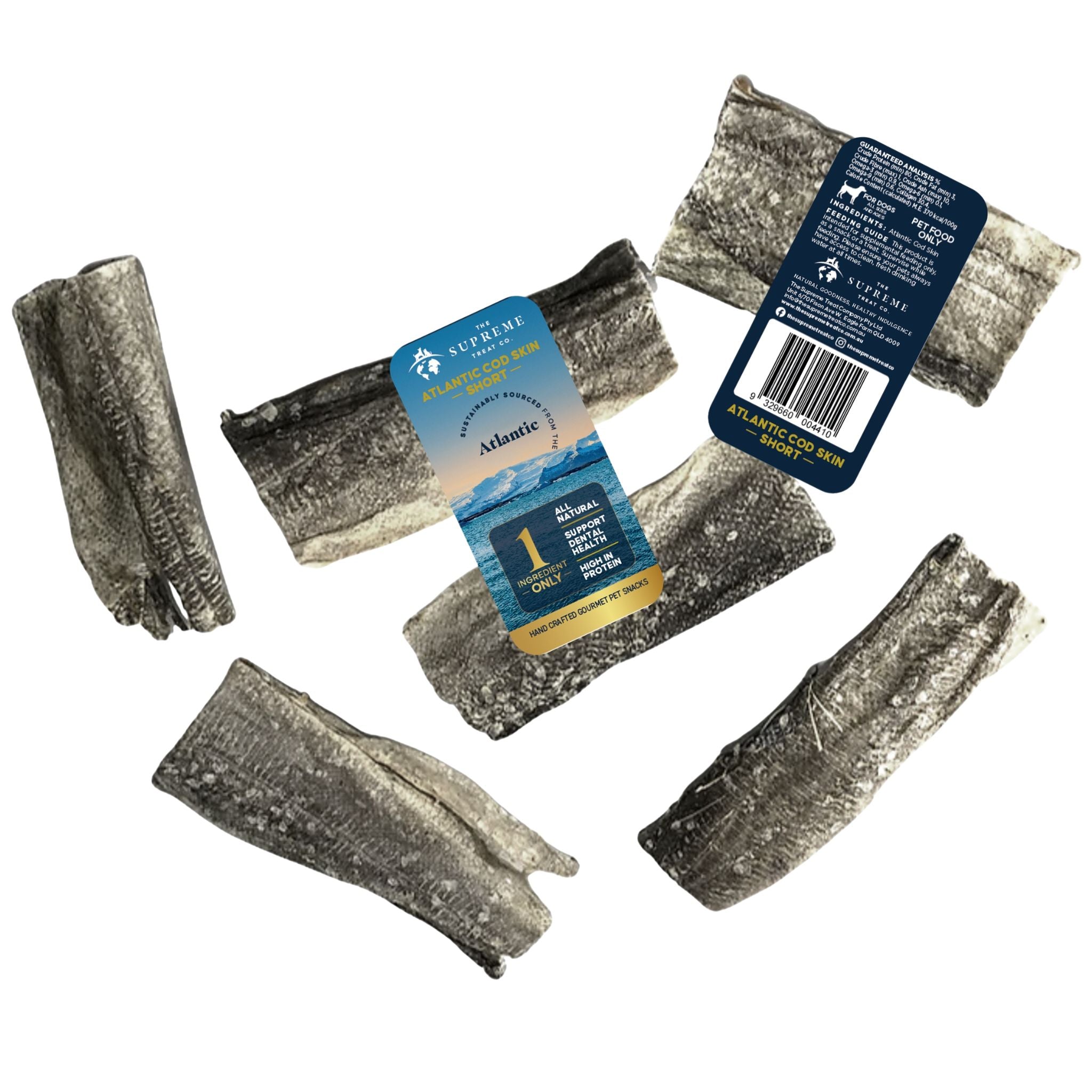 The Supreme Treat Co Short Cod Skin Dog Treats