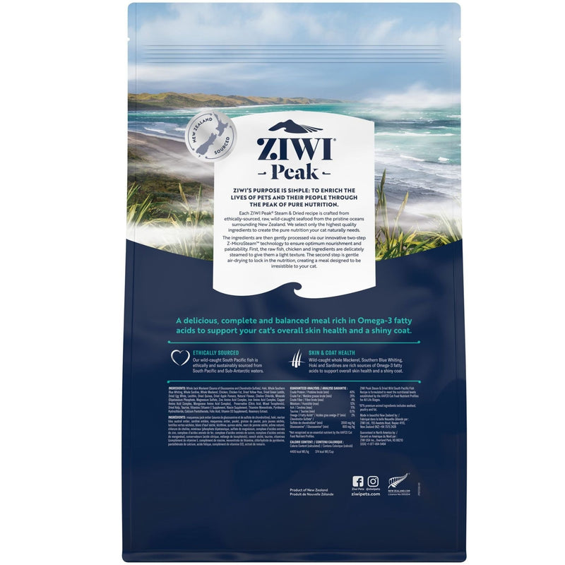 Ziwi Peak Steam and Dried Cat Food Wild South Pacific Fish