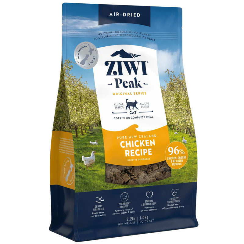 ZIWI Peak Cat Food Air Dried Free-Range Chicken 1kg | PeekAPaw Pet Supplies