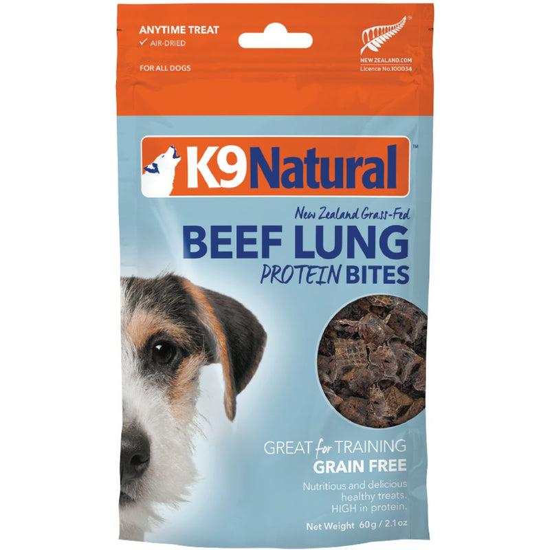 K9 Natural Treats Beef Lung Protein Bites