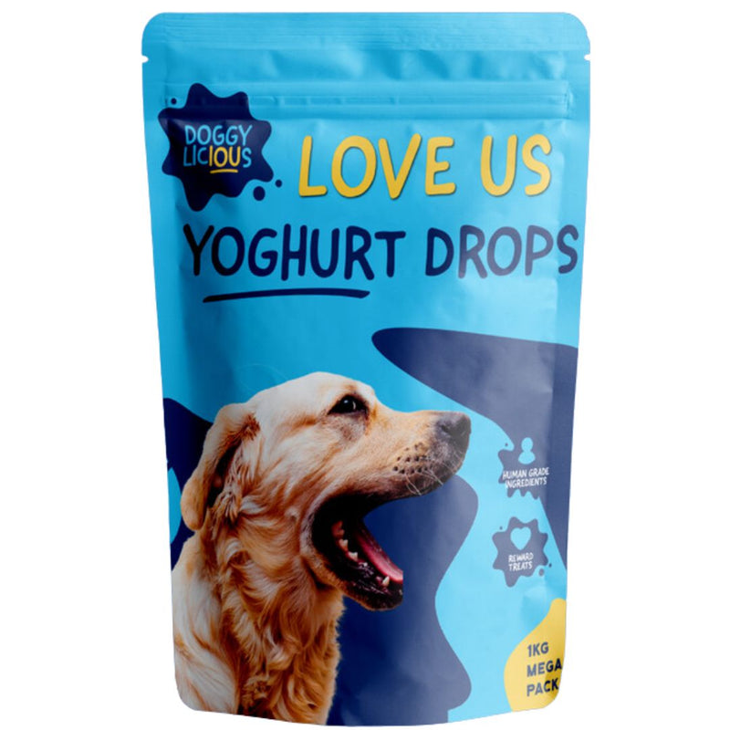 Doggylicious Training Treats Yoghurt Drops - 1kg | PeekAPaw Pet Supplies