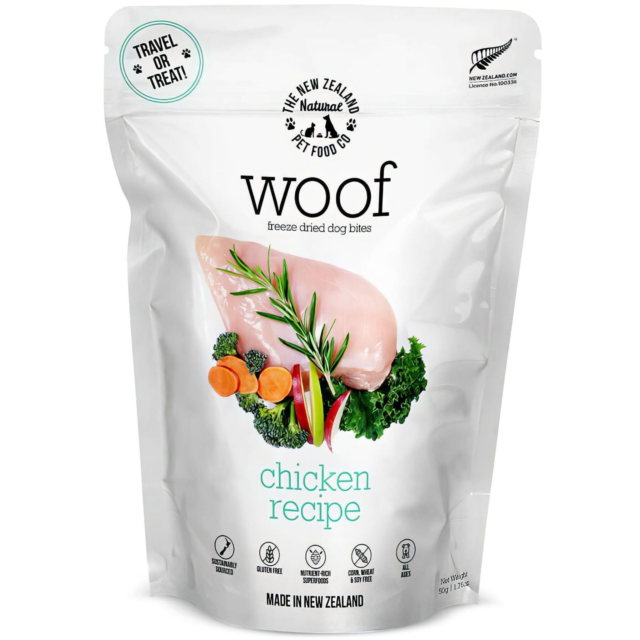 The New Zealand Natural Woof Freeze Dried Dog Food Chicken