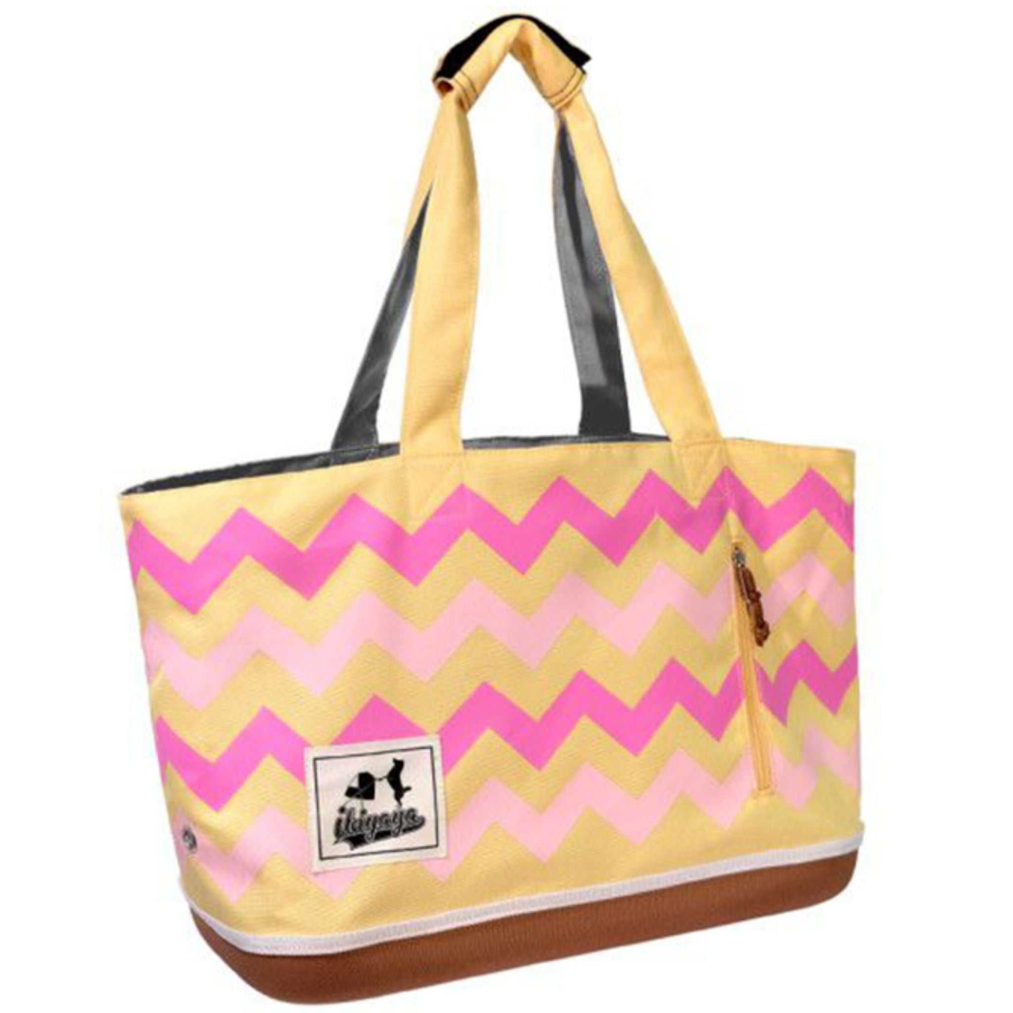 Ibiyaya Colour Play Pet Carrier Yellow + Pink | PeekAPaw Pet Supplies