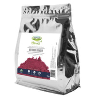 Crooked Lane Harvest Beetroot Powder 1kg bag front, silver foil pouch with a navy label strip