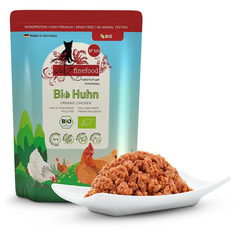 Catz Finefood Bio No.503 – Organic Chicken | PeekAPaw Pet Supplies