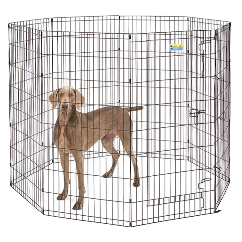 MidWest Homes for Pets Contour Exercise Pen with Door - 48" | PeekAPaw Pet Supplies