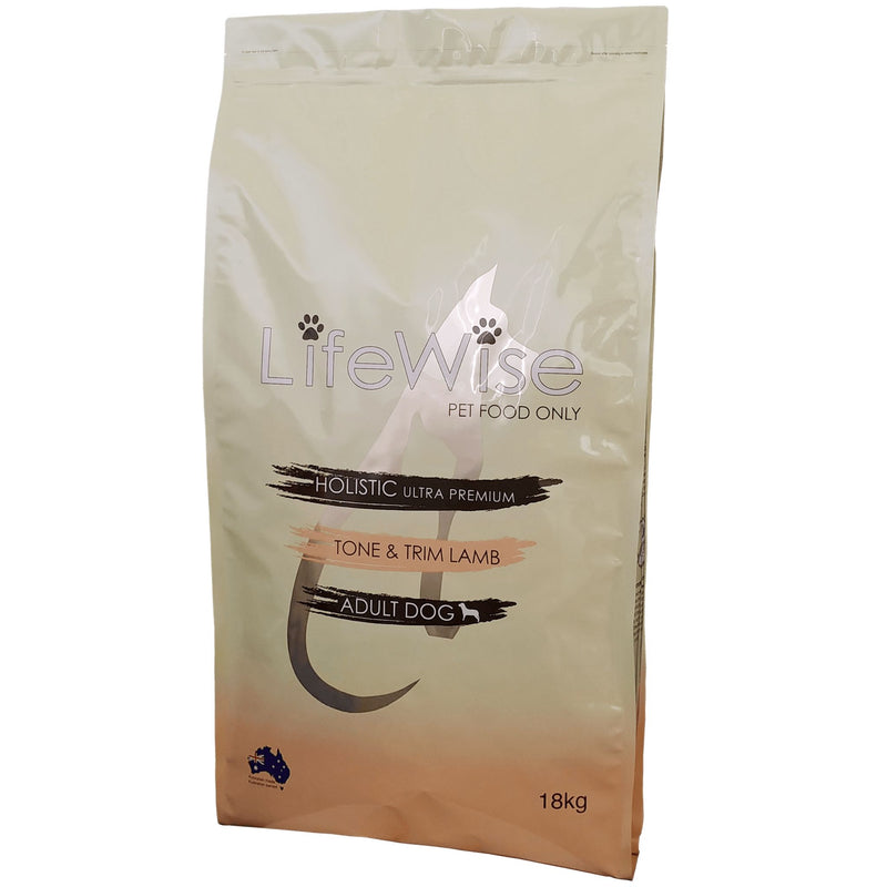 LifeWise Dry Dog Food Tone & Trim Lamb 18kg | PeekAPaw Pet Supplies