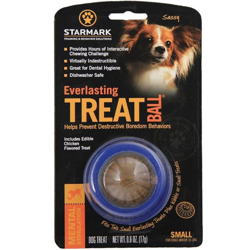 Starmark Dog Toys Everlasting Treat Ball - Small | PeekAPaw Pet Supplies