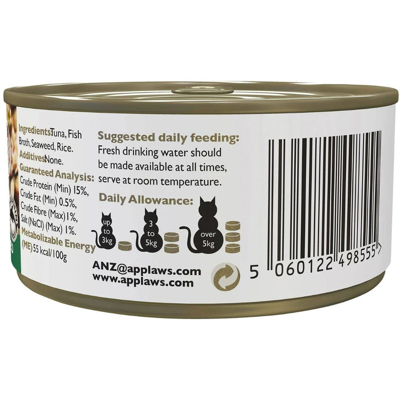 Applaws Natural Wet Cat Food Tin Tuna Fillet with Seaweed | PeekAPaw Pet Supplies