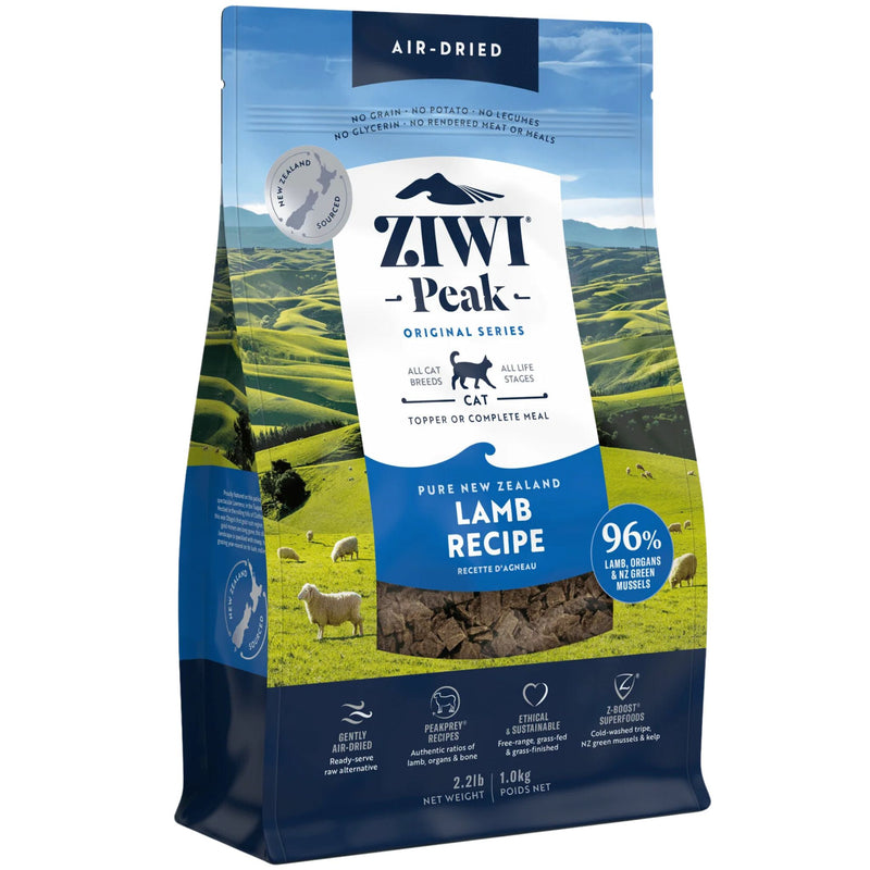 ZIWI Peak Cat Food Air Dried Lamb 1kg | PeekAPaw Pet Supplies