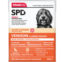Prime100 Spd Slow Cooked Wet Dog Food Venison & Sweet Potato