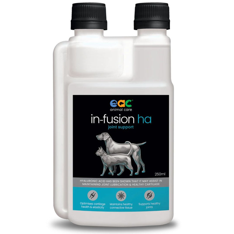 EAC Animal Care in-Fusion HA - High Quality Hyaluronic Acid Supplement for Horses, Dogs & Cats - 250ml | PeekAPaw Pet Supplies