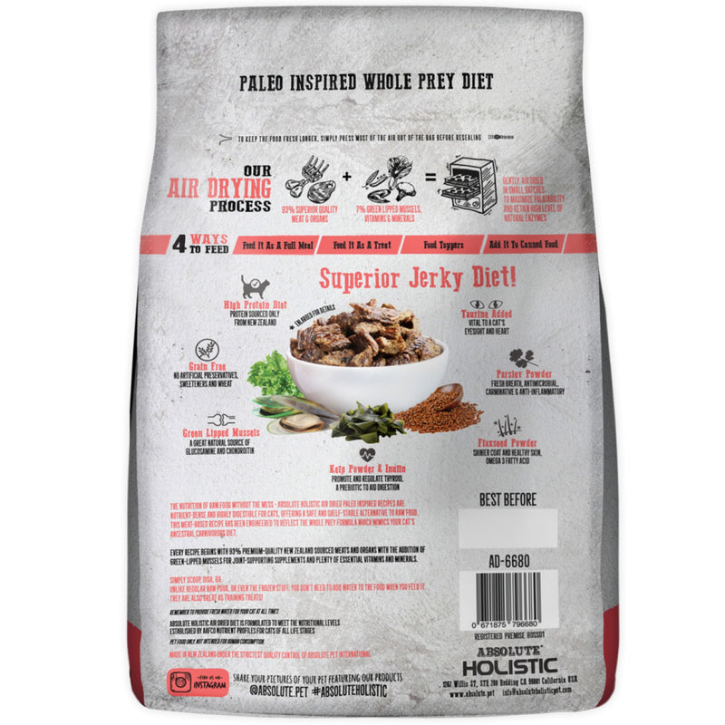 Absolute Holistic Air Dried Cat Food Beef & Venison