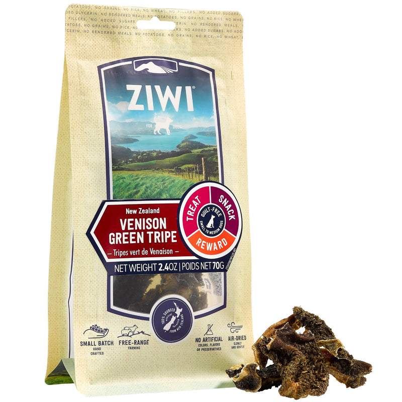 ZIWI Dog Treats Venison Green Tripe - 70g | PeekAPaw Pet Supplies