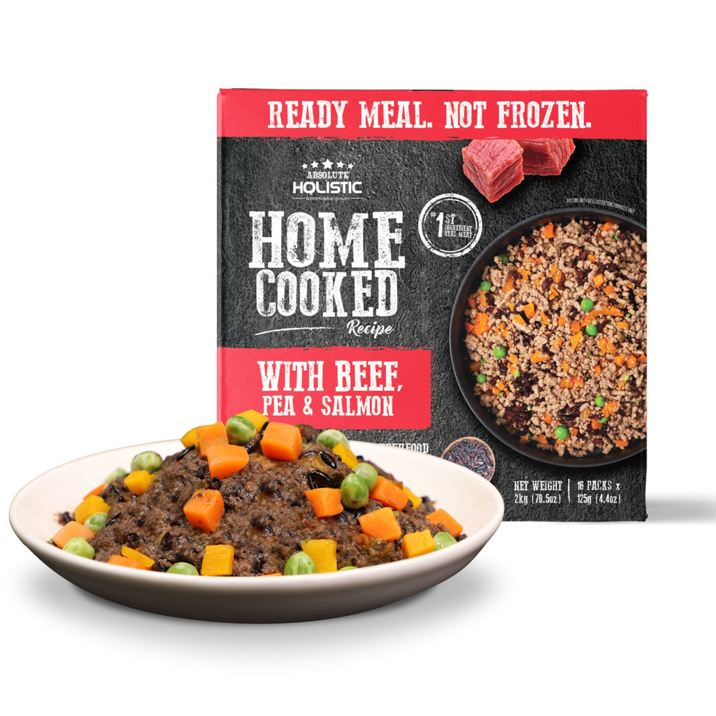 Absolute Cooked Absolute Holistic Home Cooked Wet Dog Food Beef, Peas & Salmon