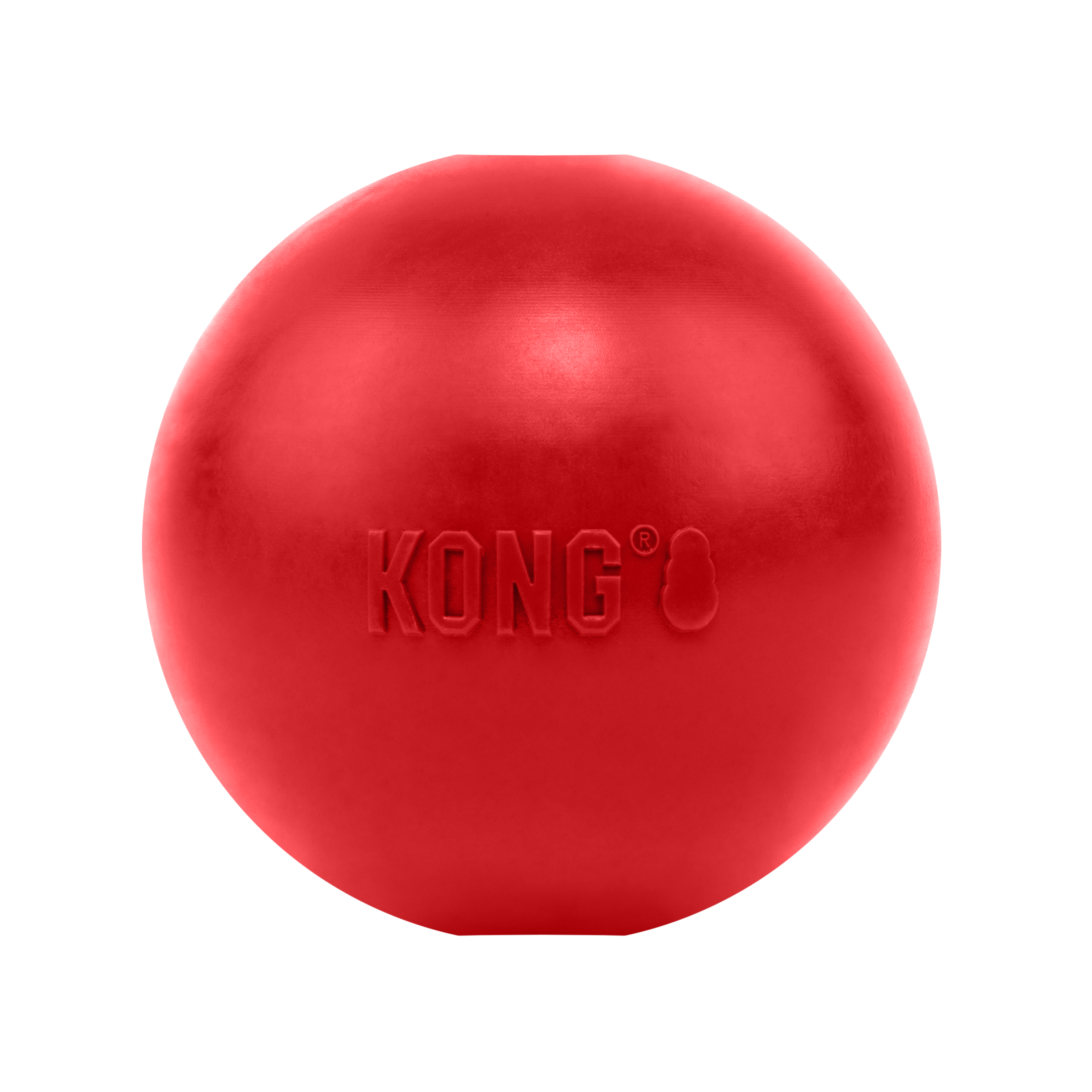 KONG Ball with Hole rubber treat-holding dog ball, product photo 2
