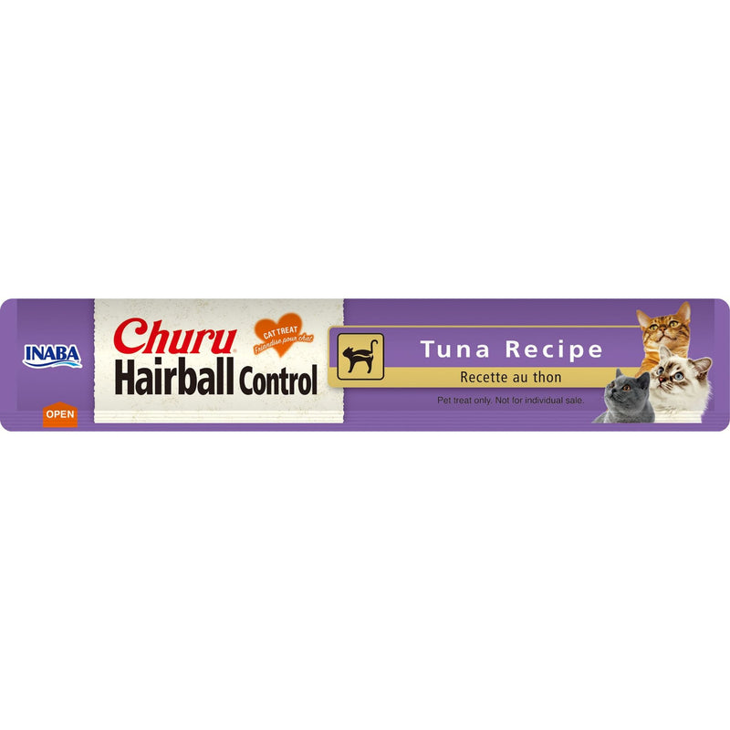 Inaba Cat Treat Churu Puree Hairball Control Tuna