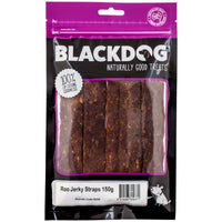 BlackDog Roo Jerky Straps Dog Treats packaging front