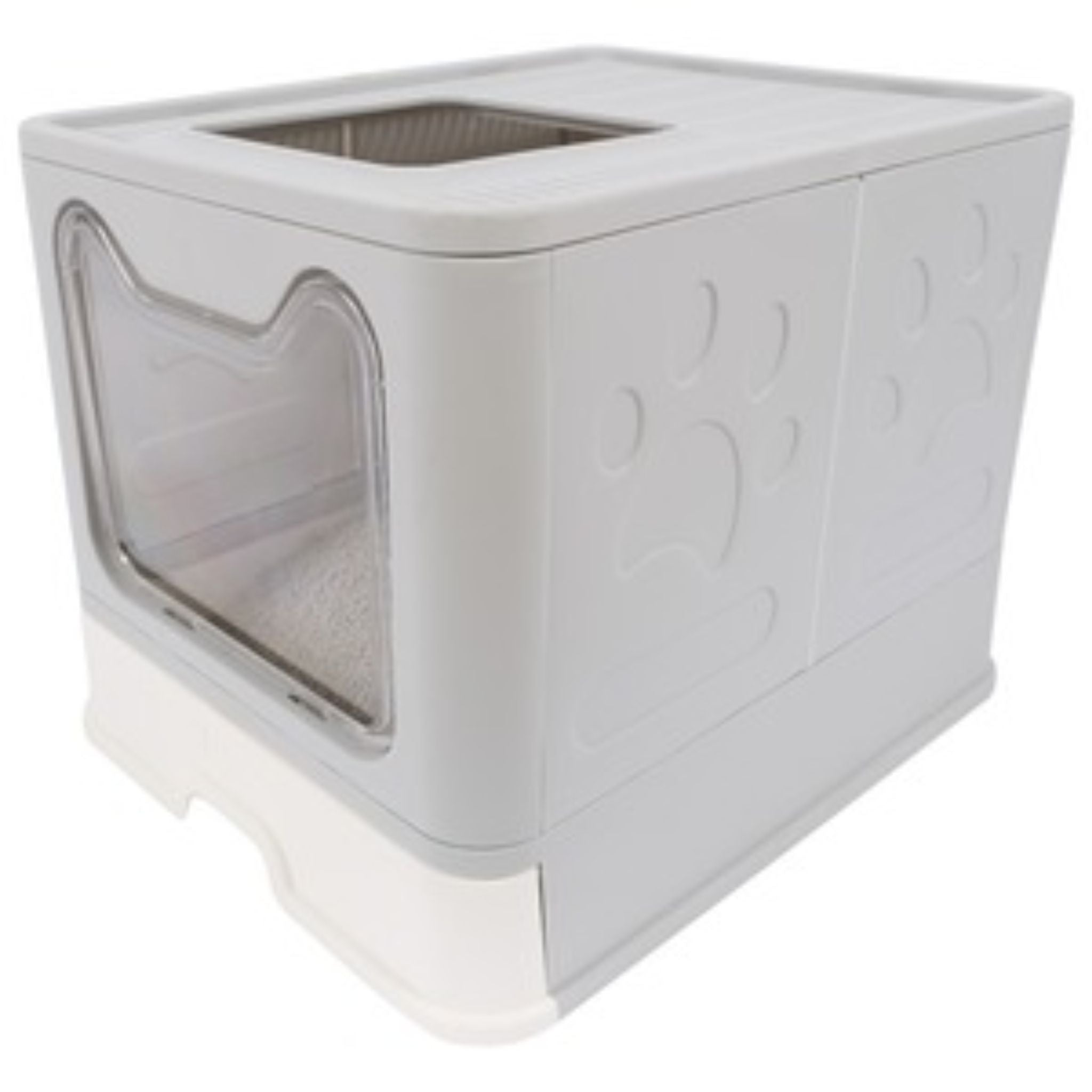 M-Pets Cat Litter Box with Top Opening Sile 51x41x38cm  | PeekAPaw Pet Supplies