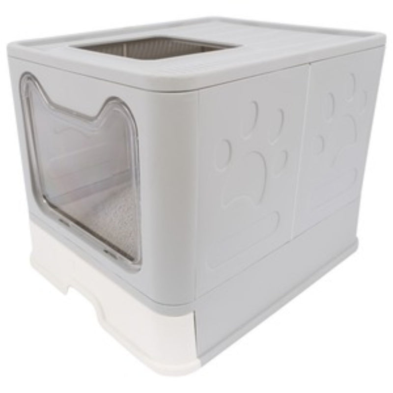 M-Pets Cat Litter Box with Top Opening Sile 51x41x38cm  | PeekAPaw Pet Supplies
