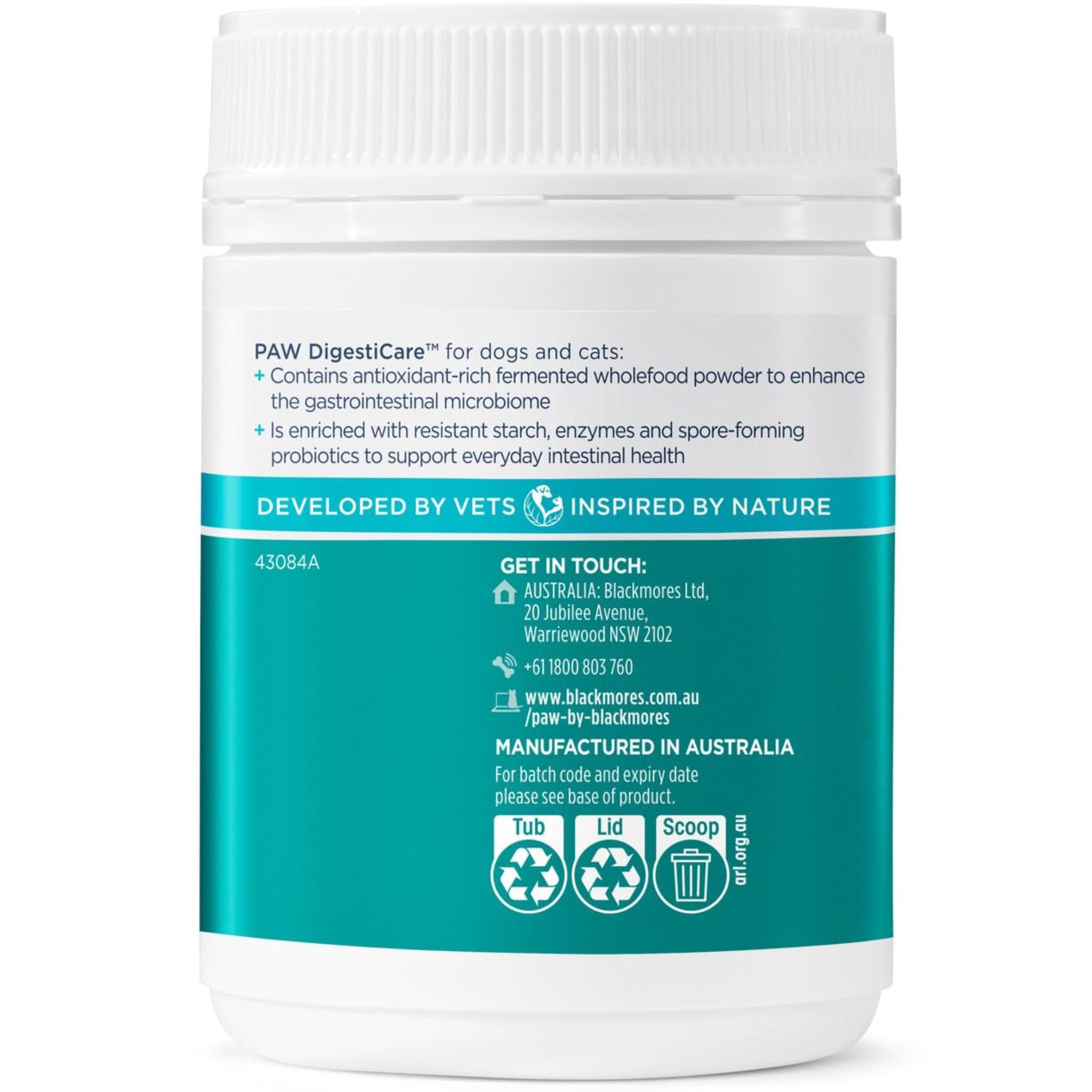 Paw By Blackmores DigesticCare for Cats and Dogs