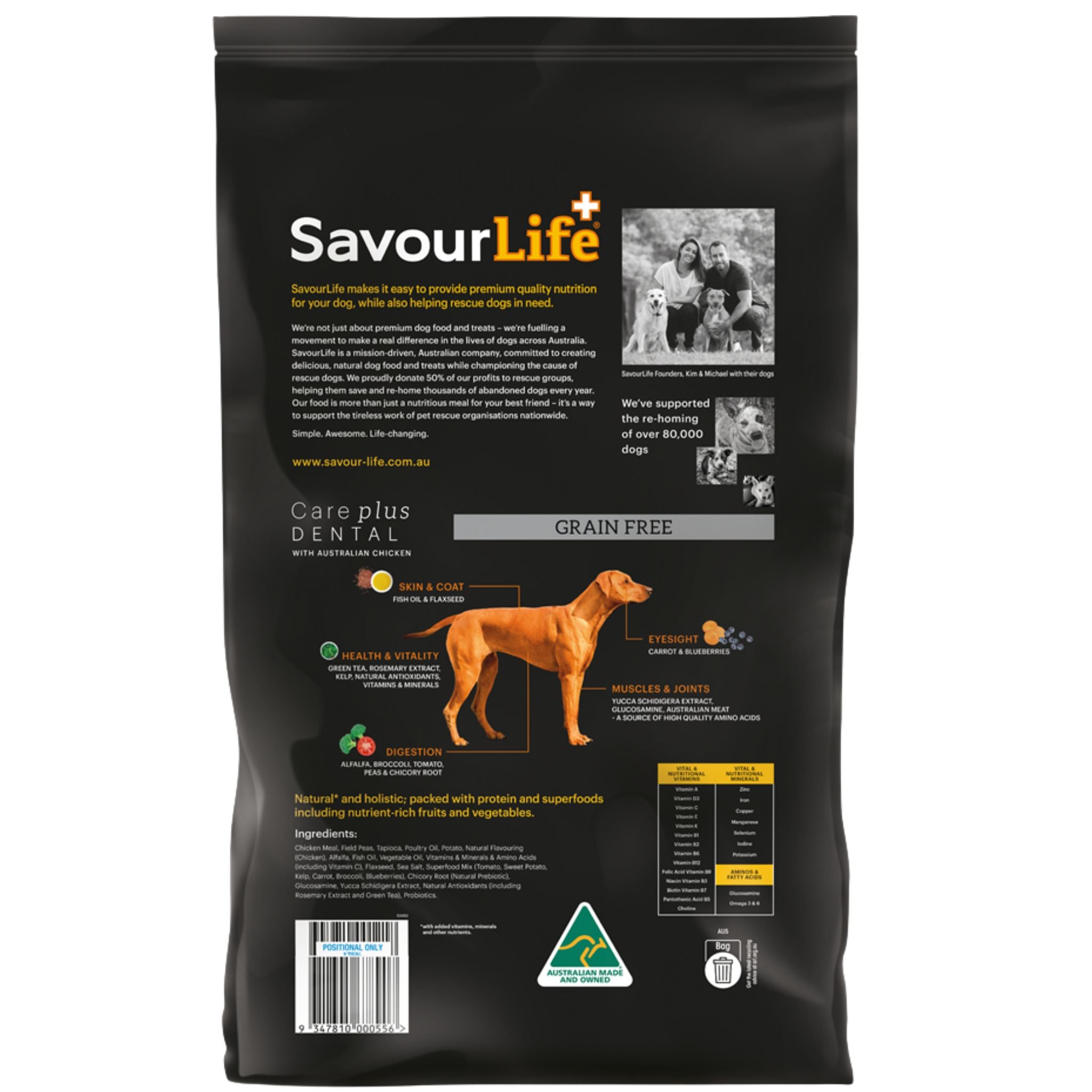 SavourLife Care Plus Grain Free Adult with Australian Chicken Dry Dog Food