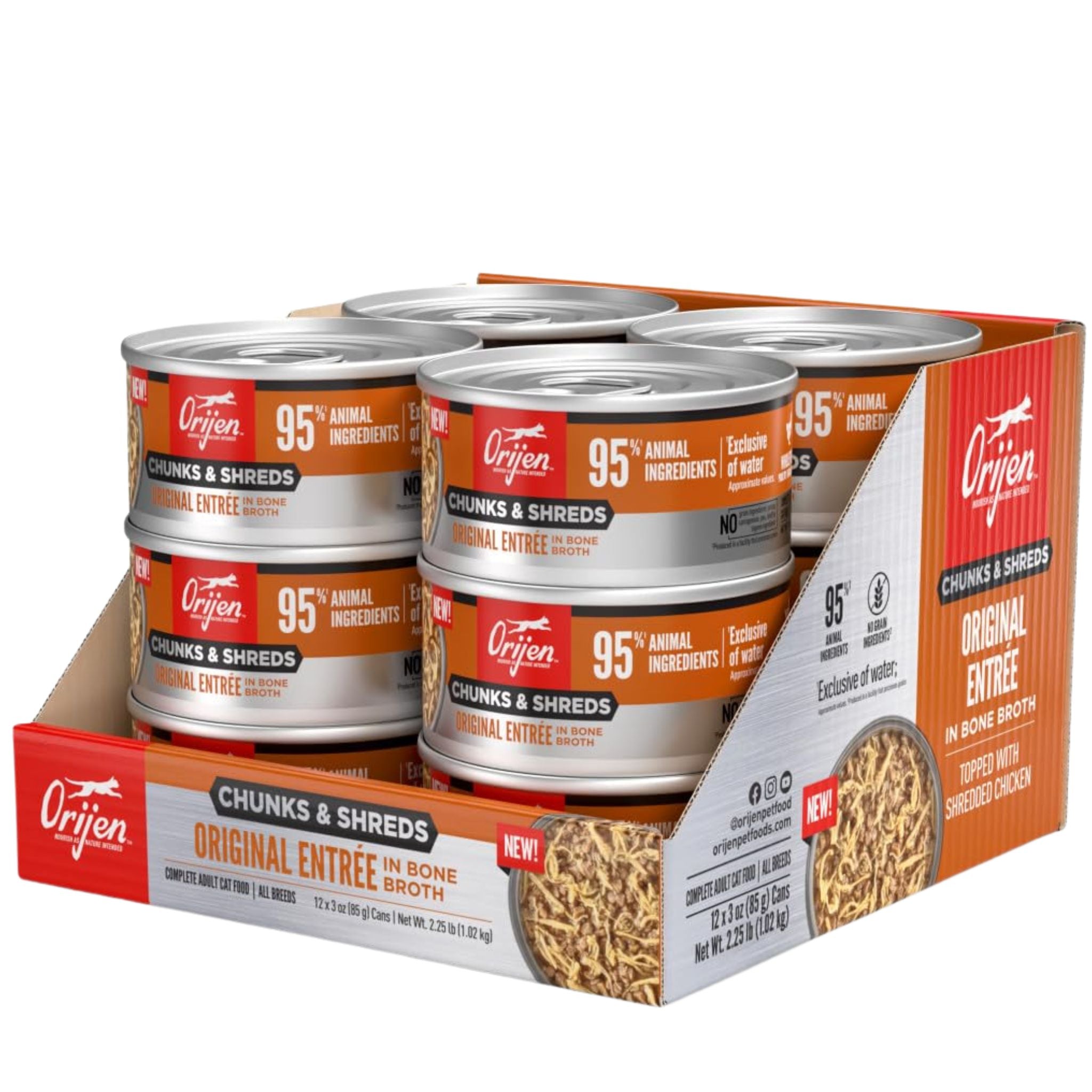 Orijen Wet Cat Food Chunks & Shreds Original Entree