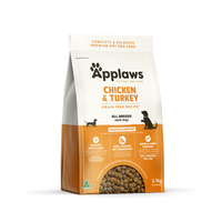 Applaws Grain Free Natural Dry Dog Food Chicken & Turkey 2.7kg bag – front of pack | PeekAPaw