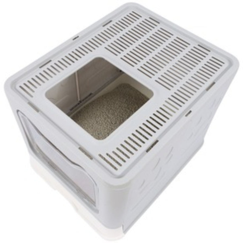 M-Pets Cat Litter Box with Top Opening Sile 51x41x38cm  | PeekAPaw Pet Supplies