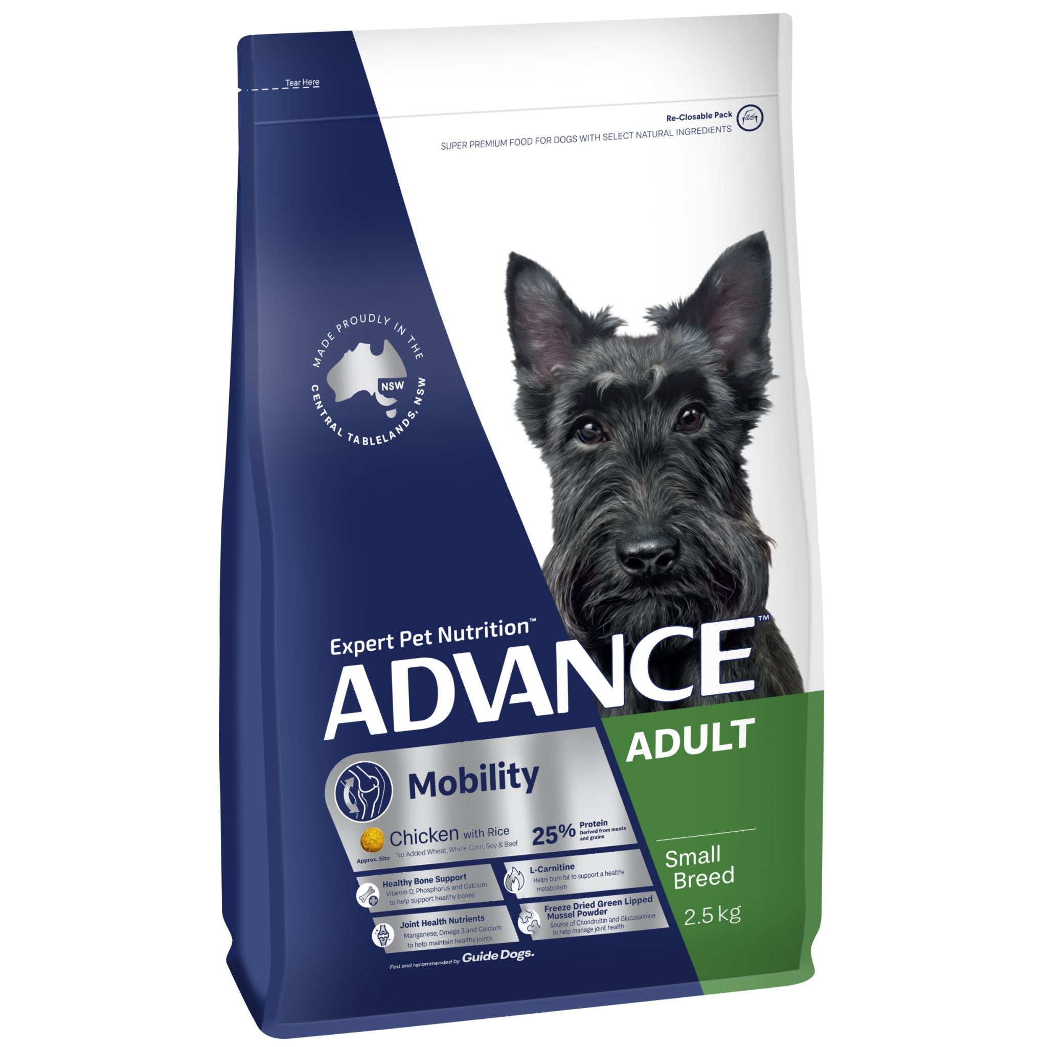 ADVANCE Dry Dog Food Mobility Adult Small Breed Chicken with Rice