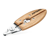 Artero Nature Collection small nail trimmer with bamboo handles and closed stainless steel jaws