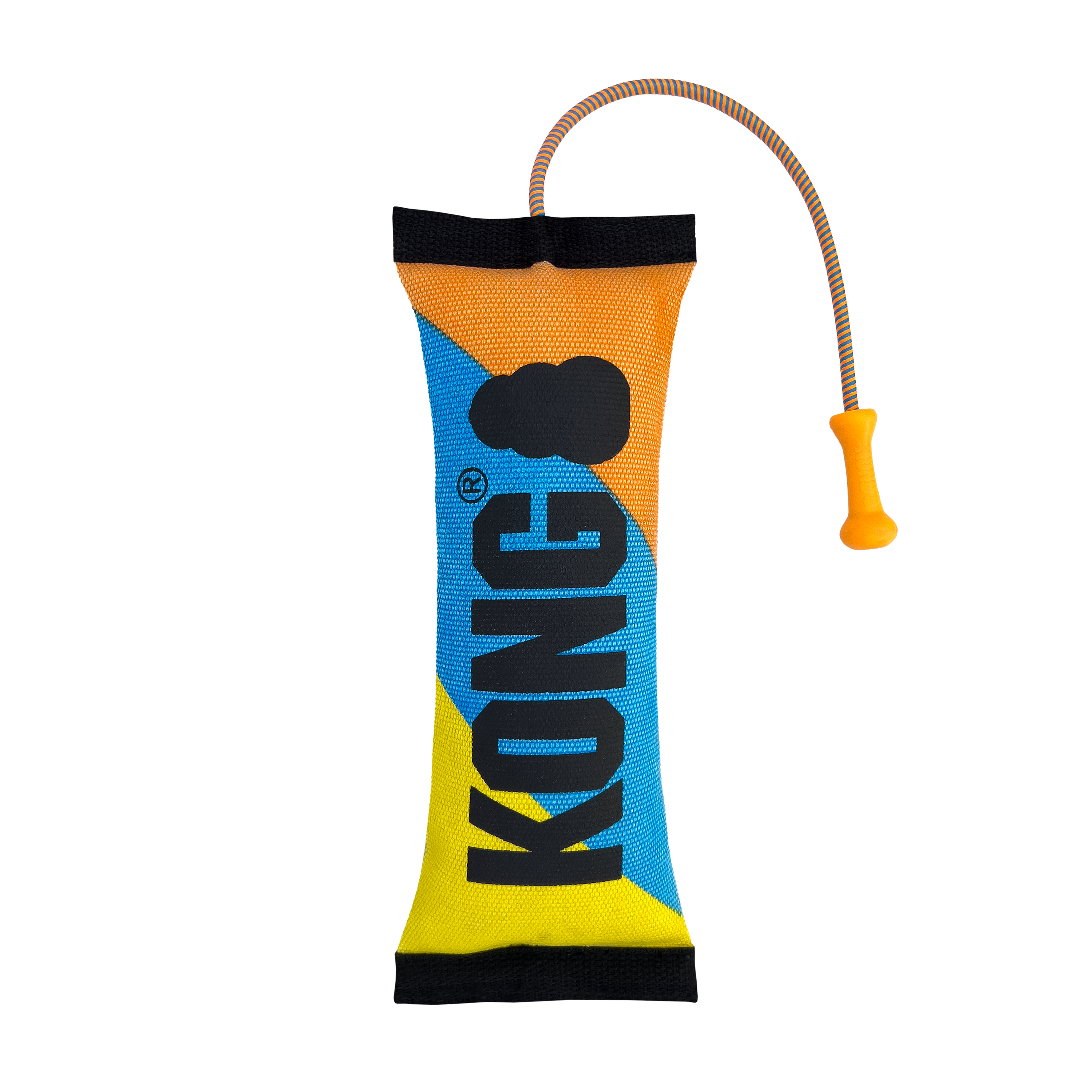 KONG Dog Toys Bunji High-Viz Bumper Assorted shown on its own, studio product shot