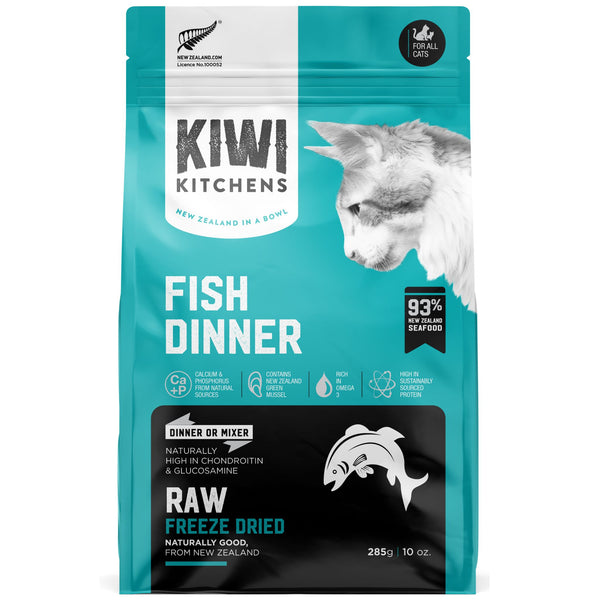 Kiwi Kitchens Freeze Dried Cat Food Fish Dinner