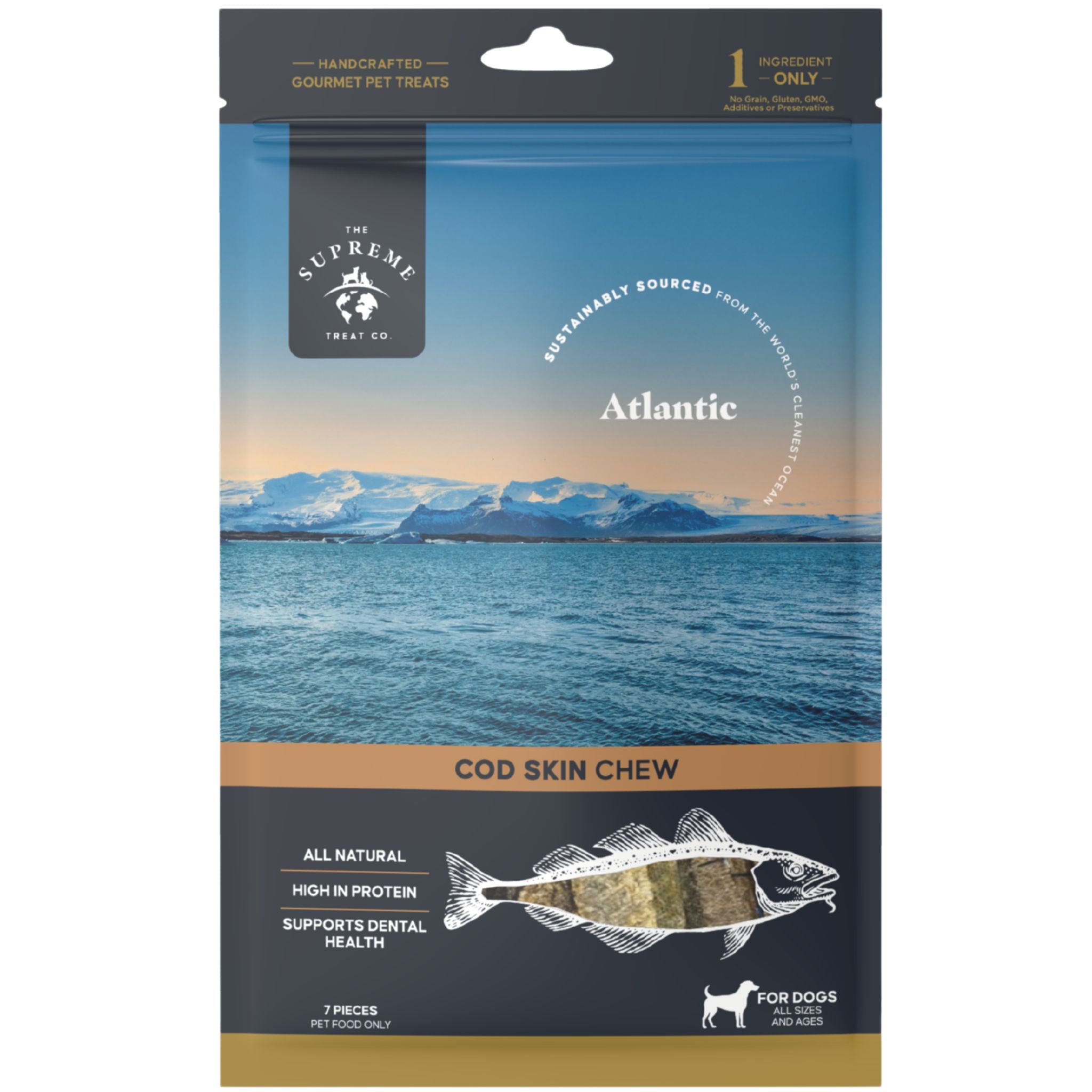 The Supreme Treat Co Short Cod Skin Dog Treats