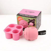 Happy Staffy Co Poppy Pig Treat Dispenser pig-shaped natural rubber treat dispensing toy — main product image