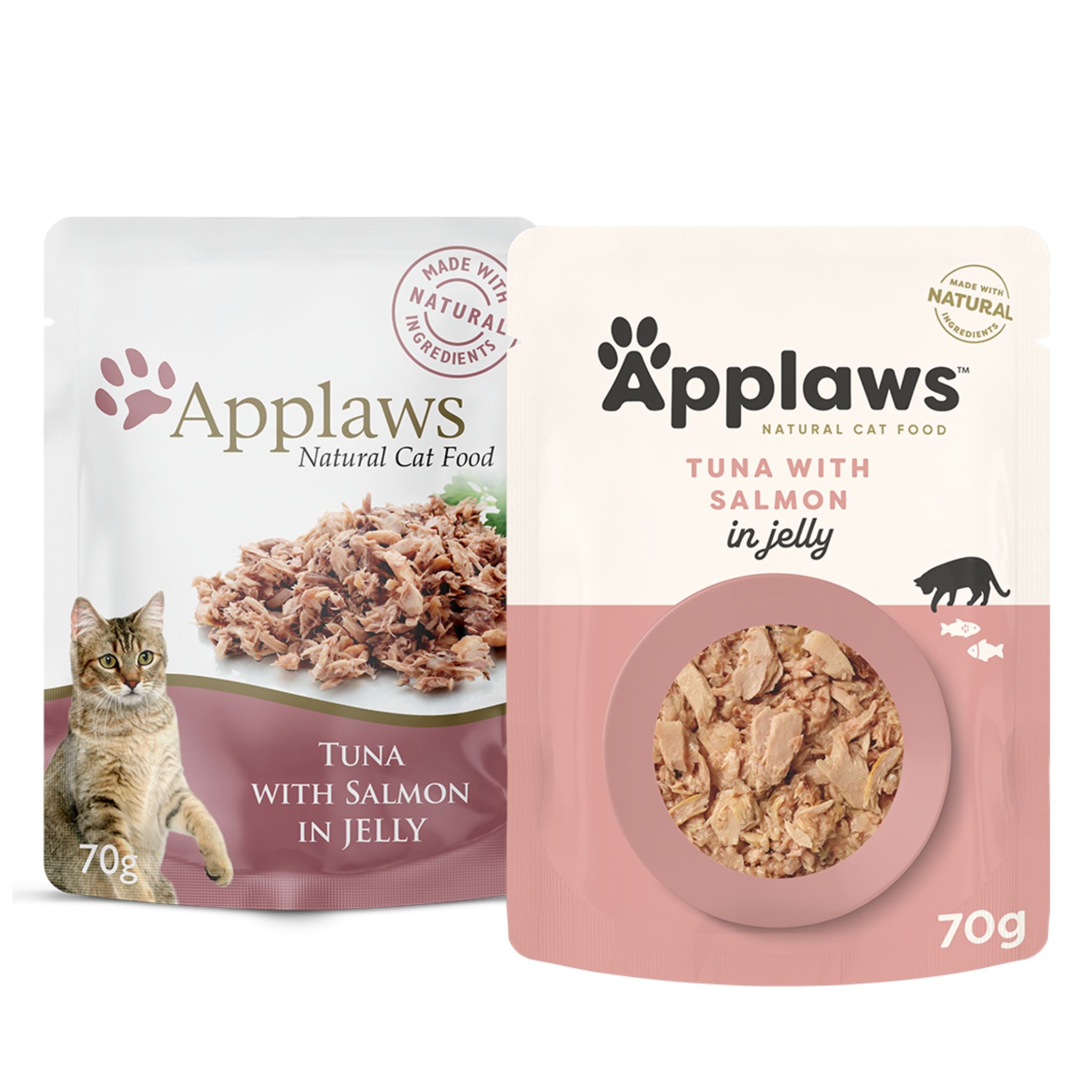 Applaws Natural Wet Cat Food Pouch Tuna with Salmon in Jelly
