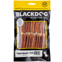 BlackDog Chicken Skewers Dog Treats packaging front