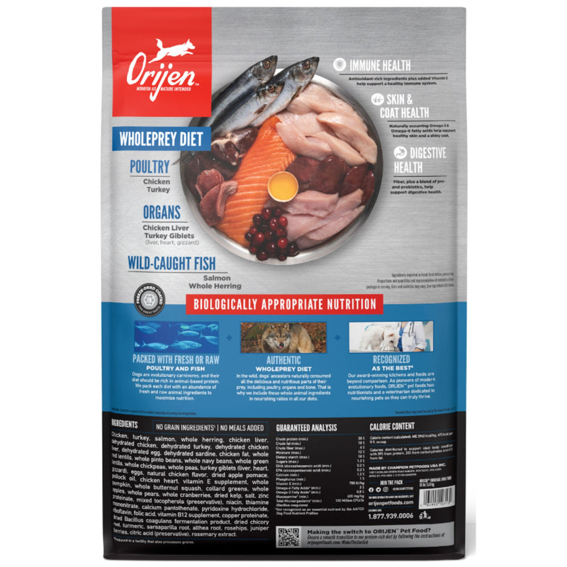 ORIJEN Biologically Appropriate Dry Dog Food Original